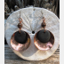 Copper and beach stone dangles