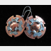 Mixed Metal Earrings-l  Copper and German silver