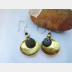 Natural Rock and Brass Earrings