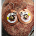 Tin and copper recycled earrings