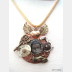 Steampunk reArt recycled mixed metal charm pendant