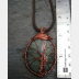 Aventurine and copper tree of life wire wrap pendant