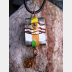 Tibetan inspired zen prayer package German silver pendant with word Joy