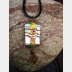 Tibetan inspired zen prayer package German silver pendant with word Joy