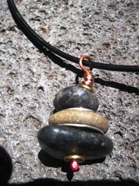 Zen stacked rock cairn