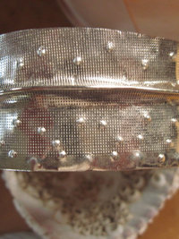German silver fold form tribal textured forged cuff