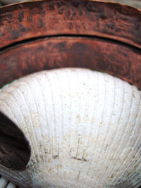 Primitive forged and folded copper cuff