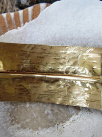 Bronze fold form tribal cuff