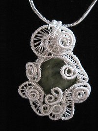 Jadeite Cabochon Pendant