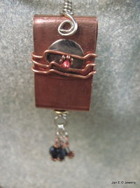Tibetan Buddhist Prayer Amulet in Copper and Silver