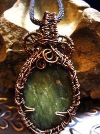 Jasper Tree of Life Pendant Copper
