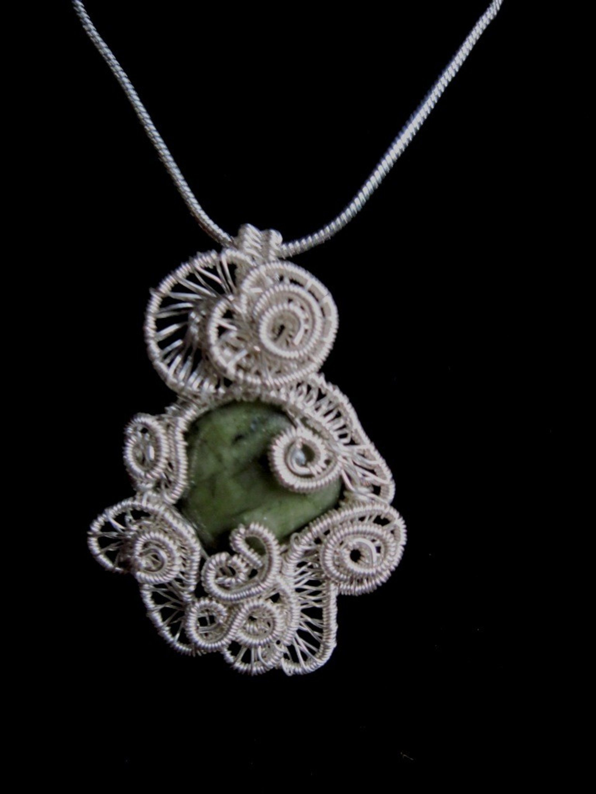 Jadeite Cabochon Pendant