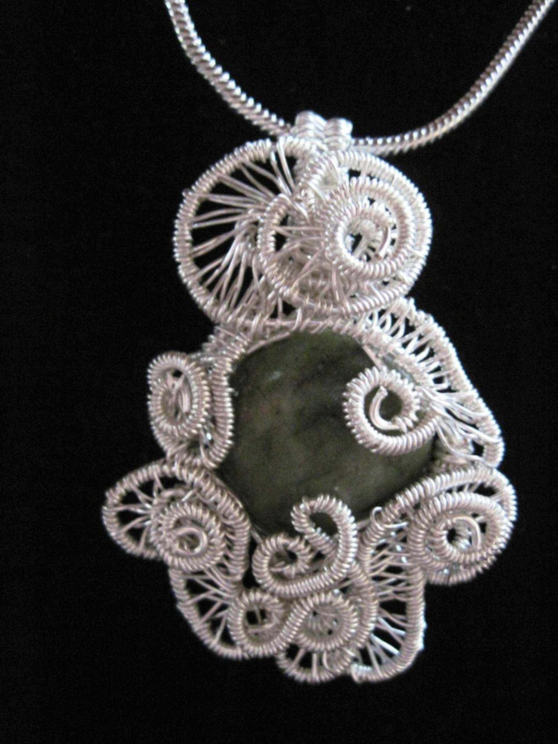 Jadeite Cabochon Pendant