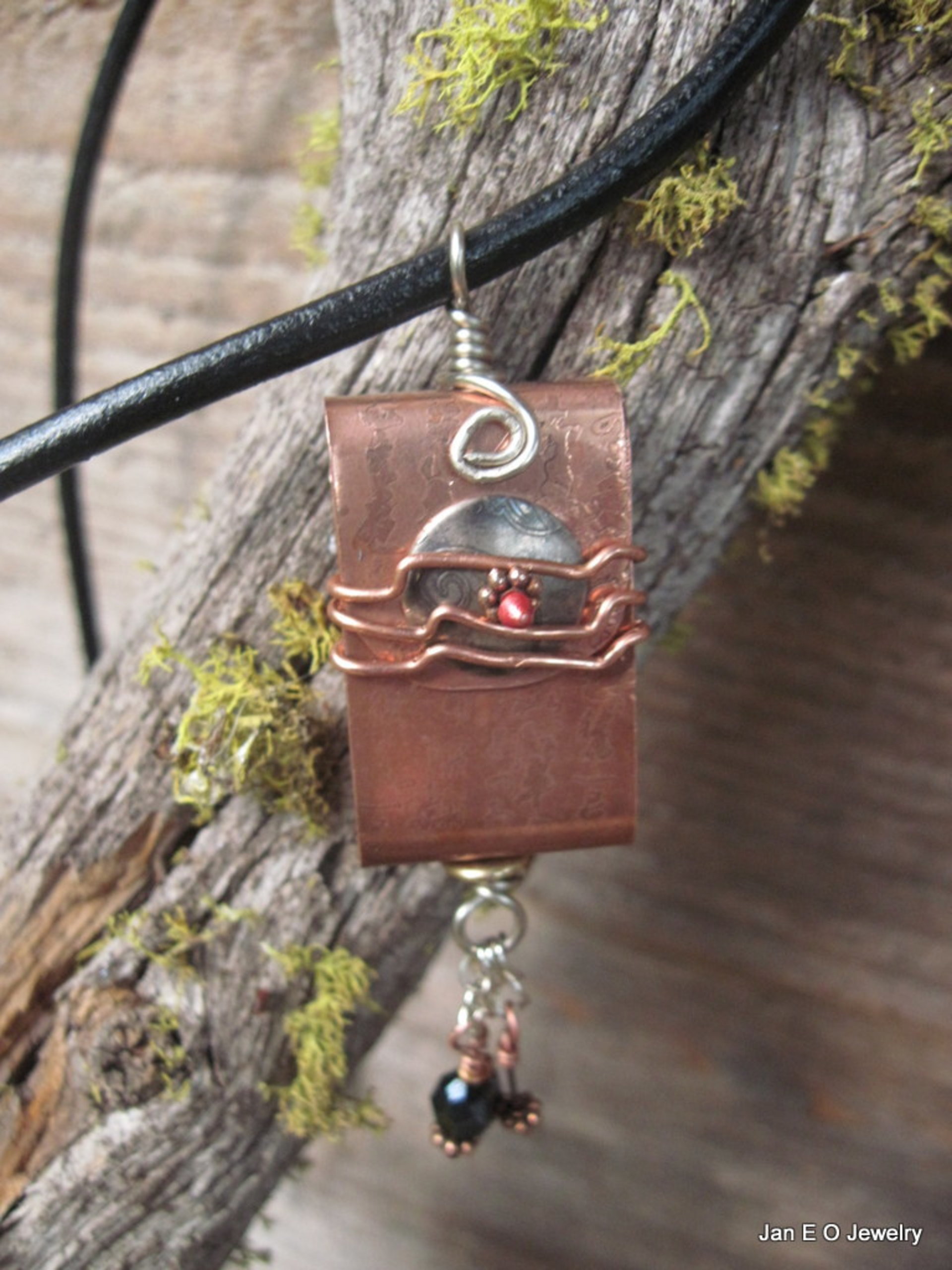Tibetan Buddhist Prayer Amulet in Copper and Silver